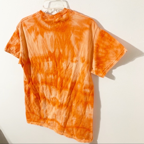 Gildan Cotton Keep Calm Go Orange Tee Shirt Reverse Tie Dye Syracuse University - Picture 4 of 6